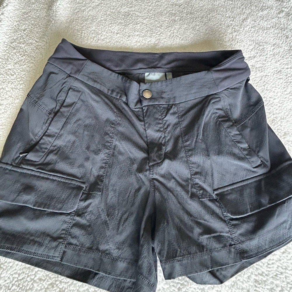Athleta Gray Athletic Shorts with Relaxed Fit
